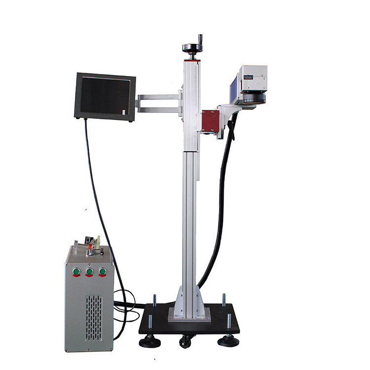 Máquina de marcação a laser com sistema de mosca de fibra de 50 W