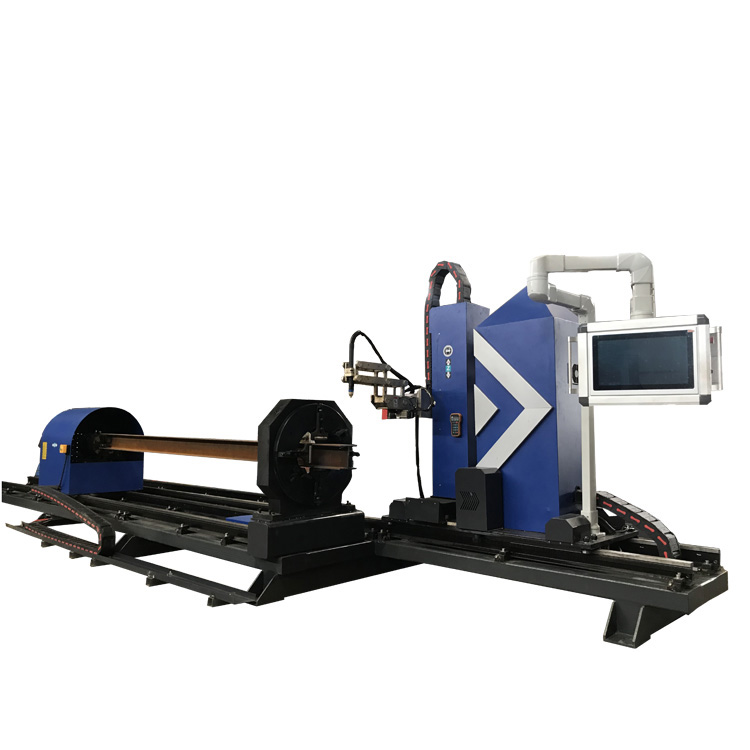 Machine de découpe plasma CNC automatique à 8 axes pour tuyaux métalliques et tubes ronds