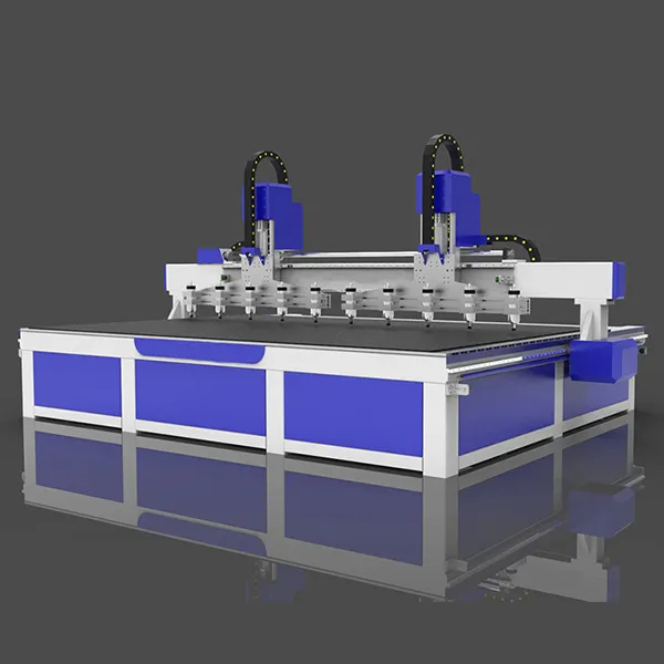 Vícevřetenový 2000x4000 mm 3D dřevěný CNC router