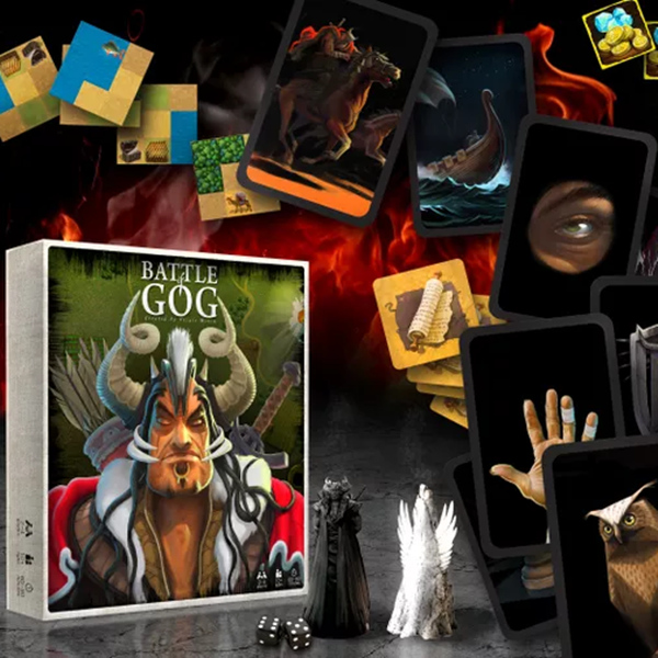 Kortų ir miniatiūrinių stalo žaidimas „GOG mūšis“.