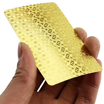 Spielkarten aus 100 % reinweißem Kunststoff-PVC