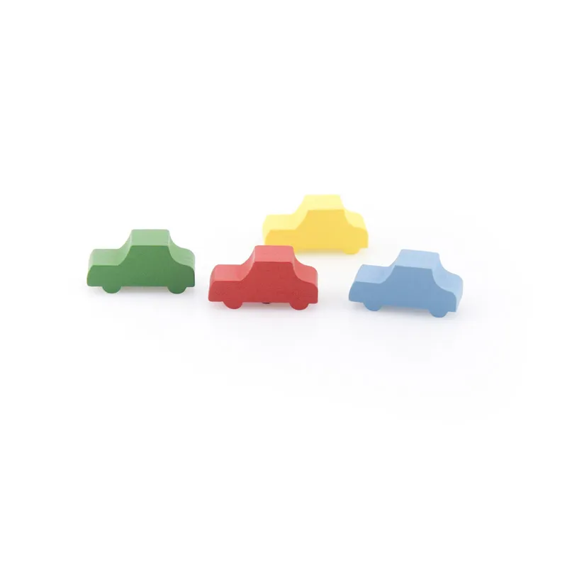 Colorful Car Shape Wooden Pawn for Board Game