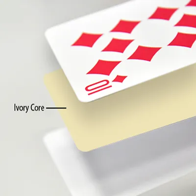 Ivory Core Standard Cardstock Playing Cards for Board