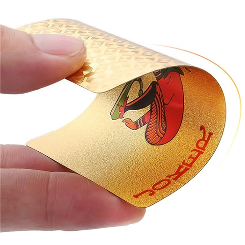 Waterproof Golden Foil PVC Playing Cards