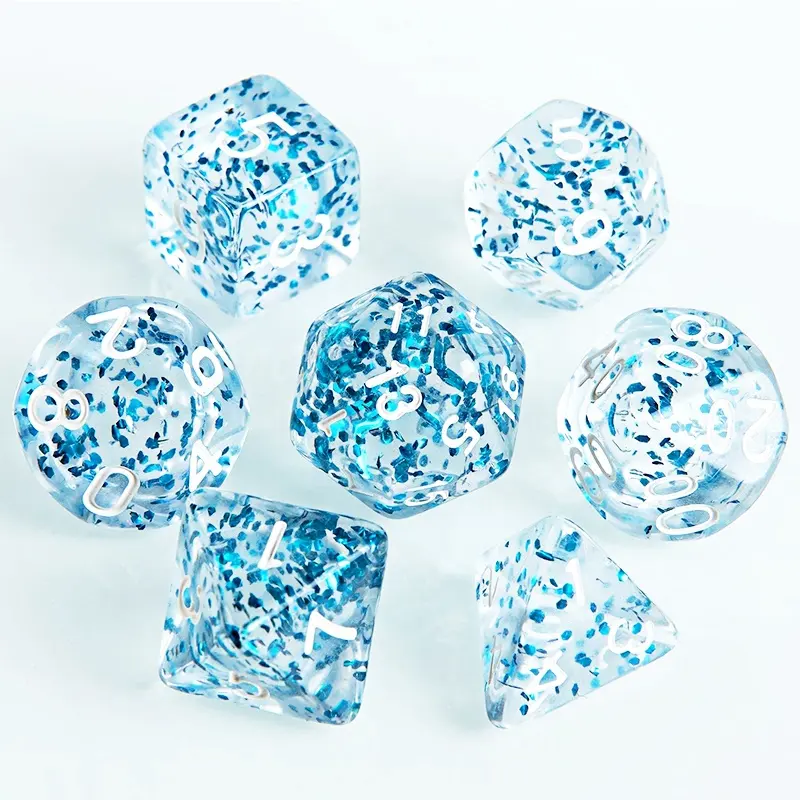 Glitter RPG Dice Collection