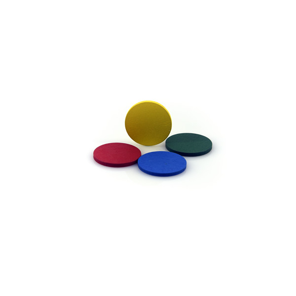 सानुकूल बोर्ड गेमसाठी बहु-रंगीत लाकडी टोकन