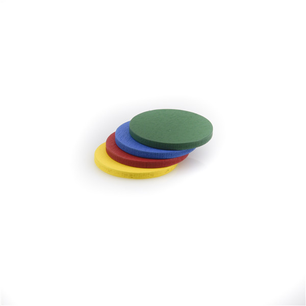 Fichas de madera multicolor para juegos de mesa personalizados