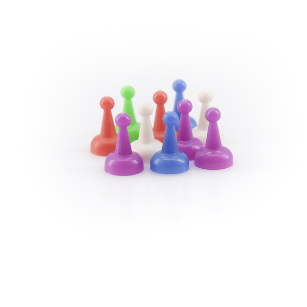 Pedine in plastica per giochi da tavolo personalizzati