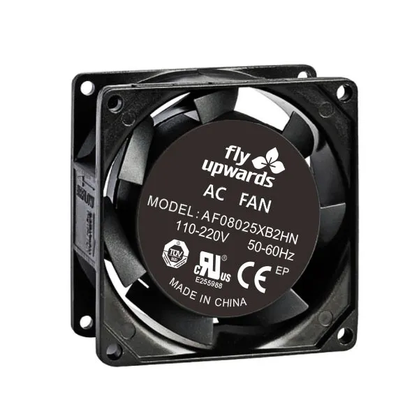 80mm AC Axial Cooling Fan 8025 Dimensions