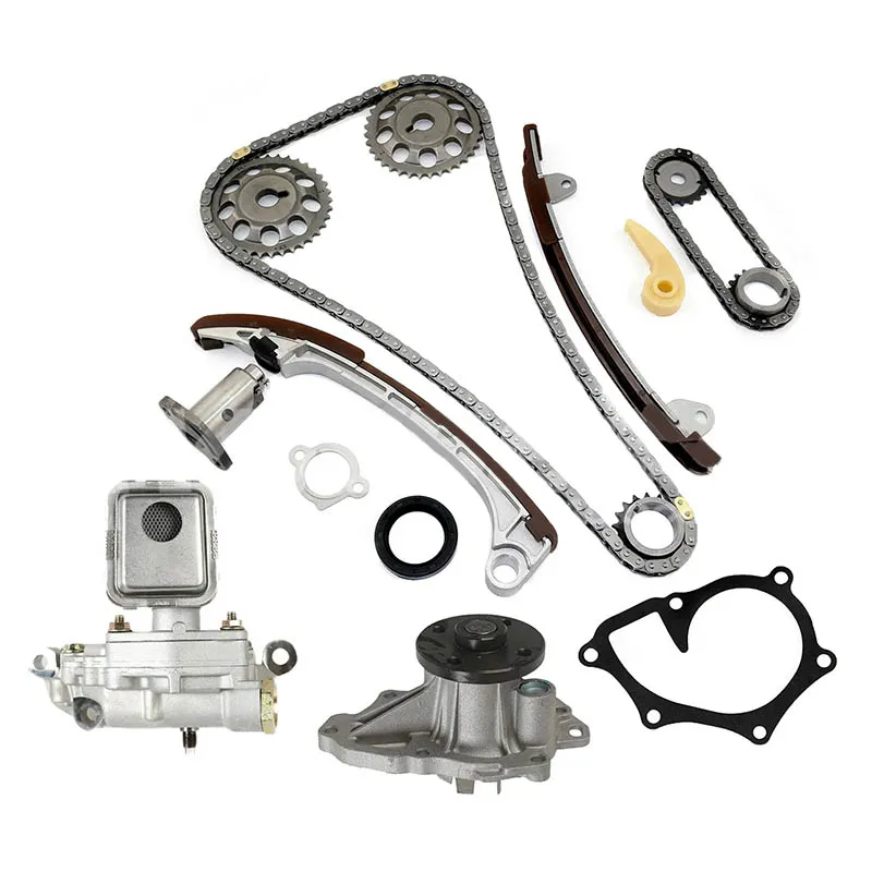 Kit de corrente de distribuição para bomba de óleo 01-15 Toyota Matrix Scion Lexus 2.0L 2.4L CTKTO44