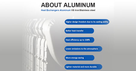 Bero-trukagailuak Aluminioa VS Burdina/Altzairu herdoilgaitza
