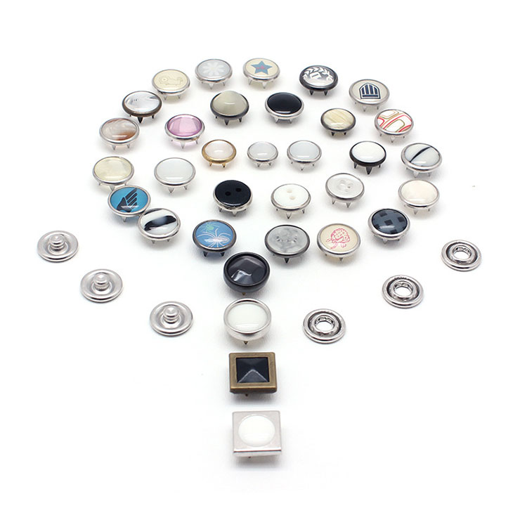 Messing Pearl Cap Snap Ring Button