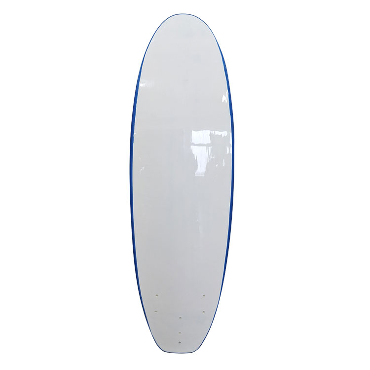 Planche de surf souple à stratification thermique bleue de 6 pi
