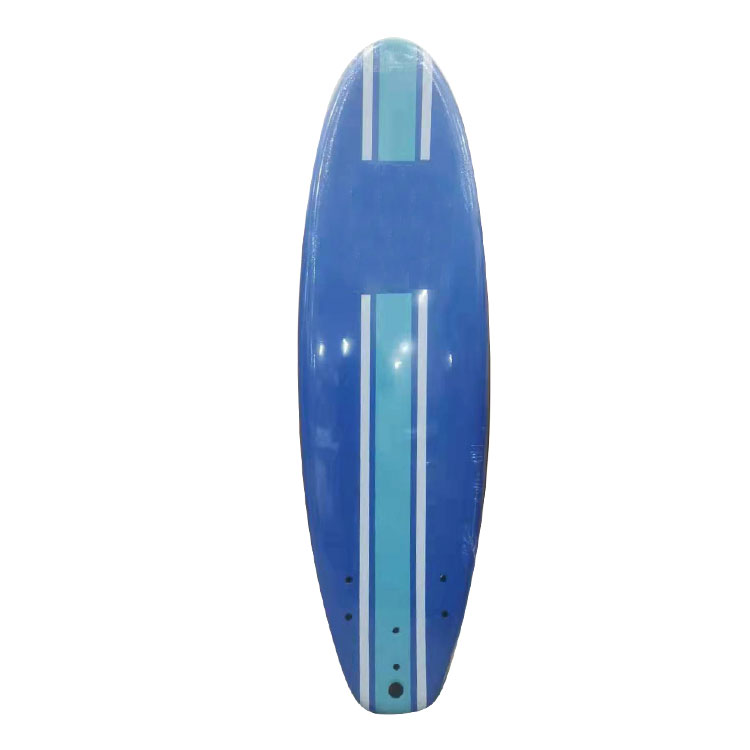 Planche de surf souple à stratification thermique bleue de 6 pi