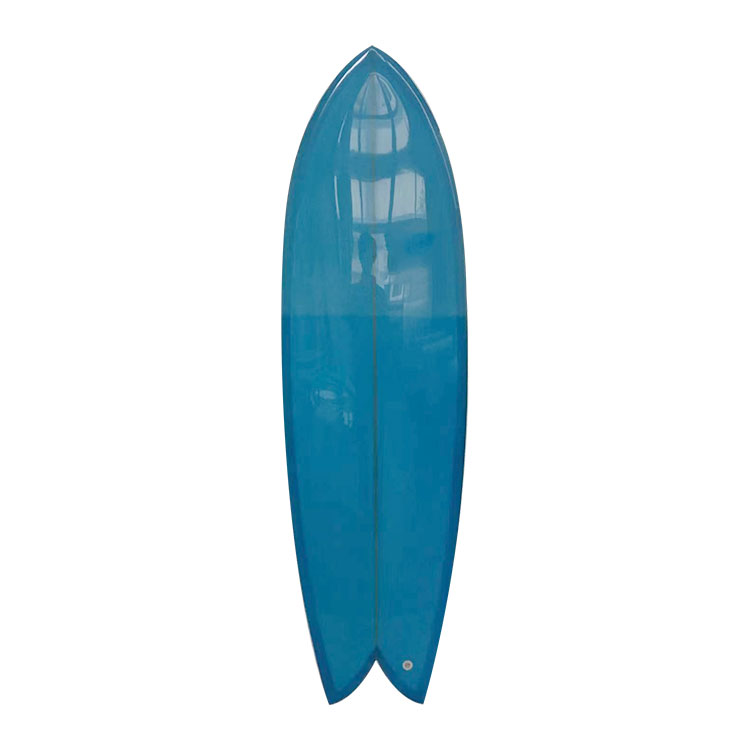 6ft vis koolstofvezel PU surfplank-twin vinnen
