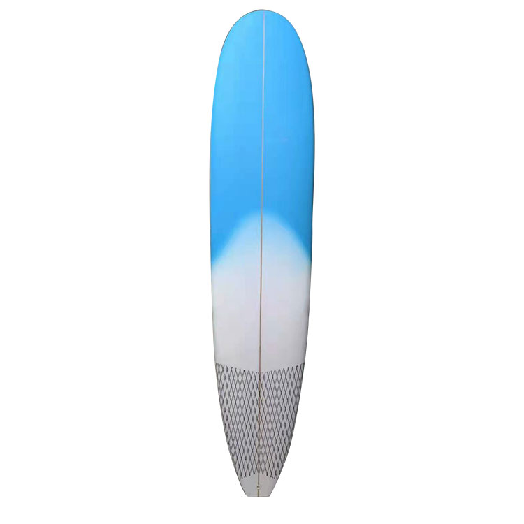 Planche longue de planche de surf en mousse PU en fibre de carbone de 9 pieds