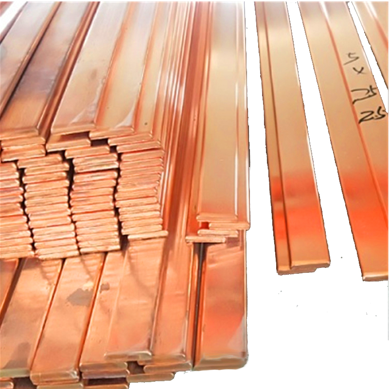 Barra de cobre plana redonda de varilla de cobre puro C10200 C11000 - 2 