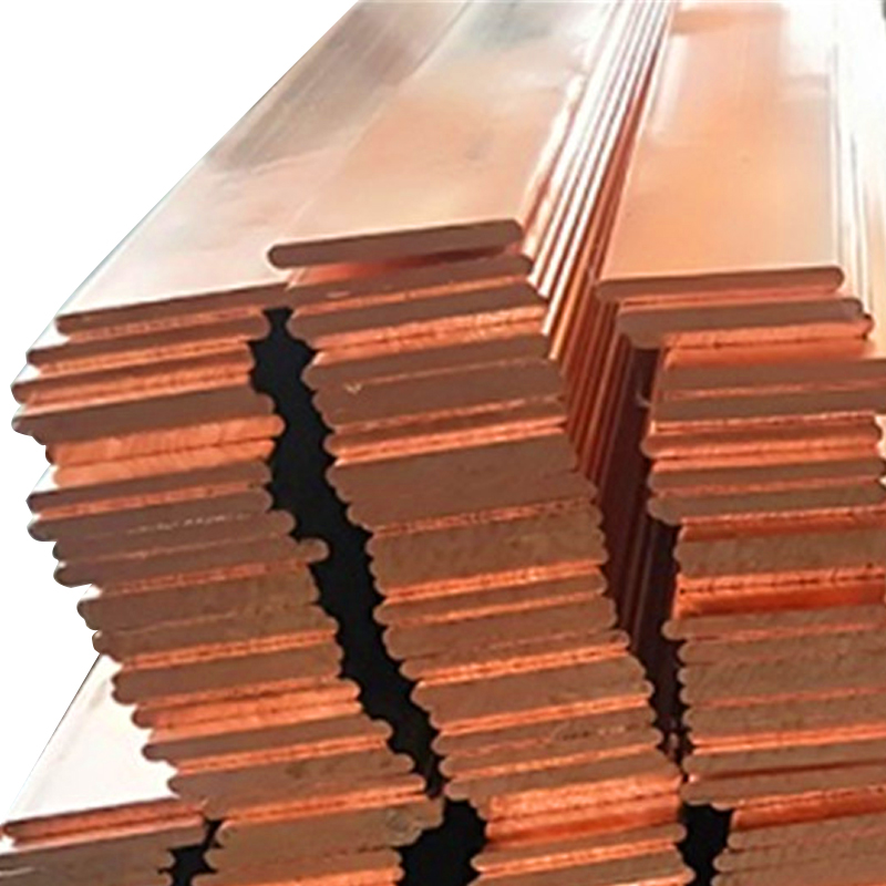 Barra de varilla de lámina plana de cobre C1100 puro al 99,9% - 1 