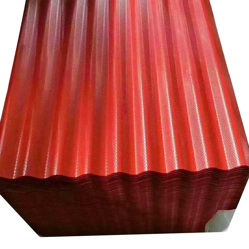 Panel de lámina de techo recubierto de color Placa corrugada