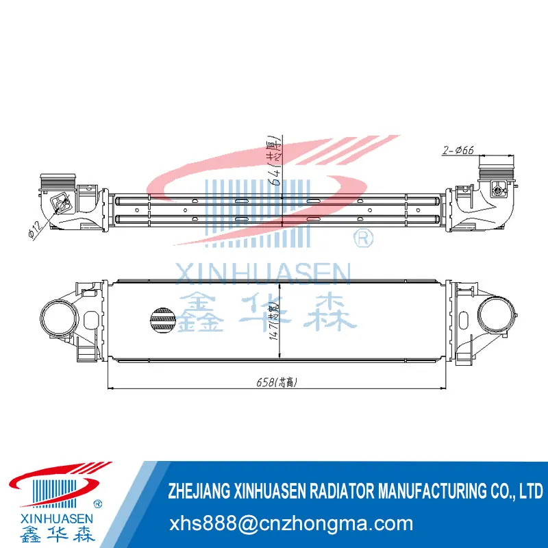 OE 1423959 Car Intercooler Fits FORD FOCUS