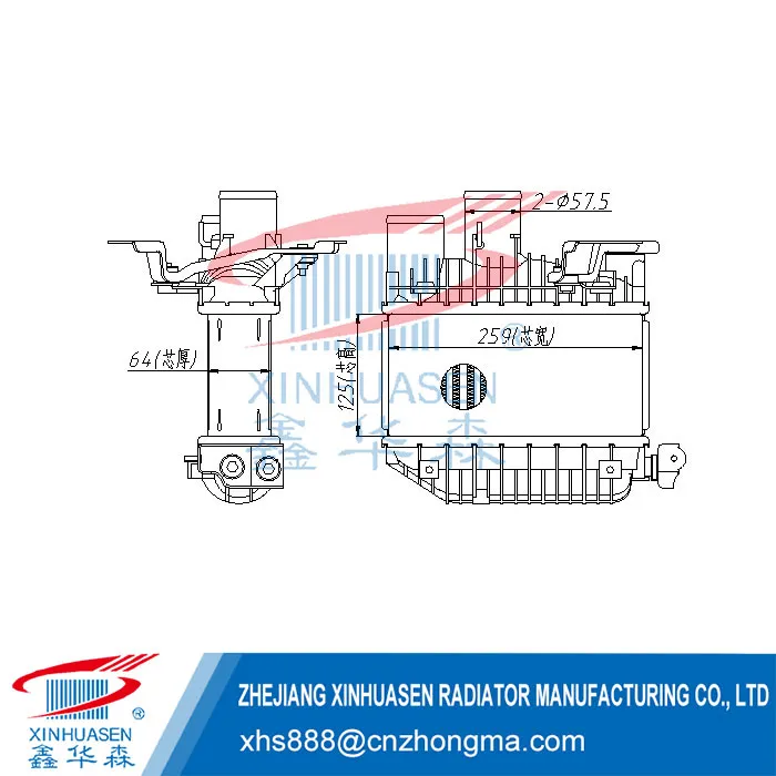 OE 17940-0G010 Car Intercooler Fits TOYOTA AVENSIS