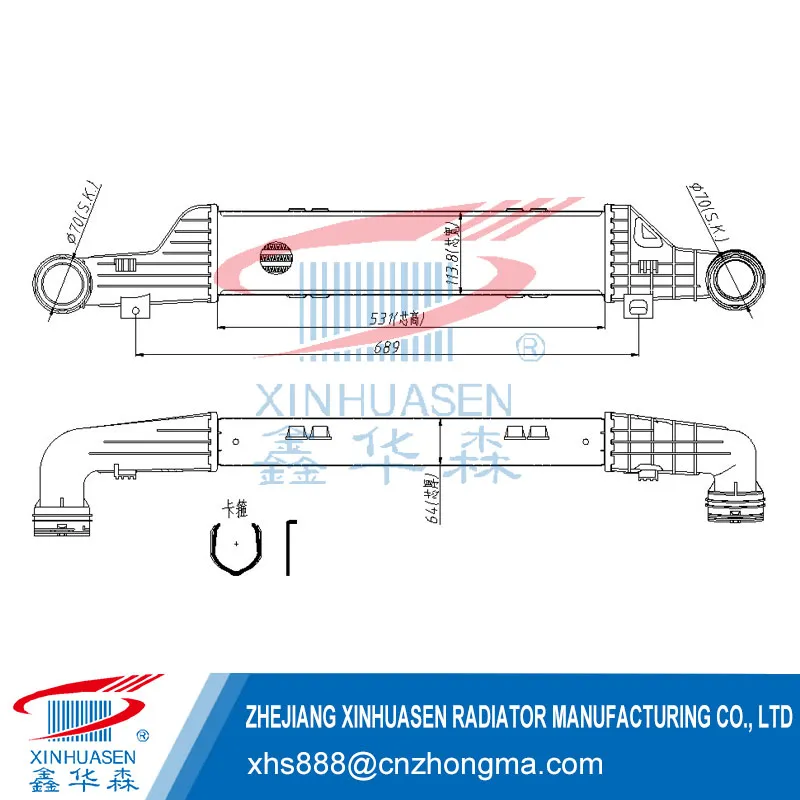 OE 210 500 2100 Car Intercooler Fits RCEDES E-CLASS