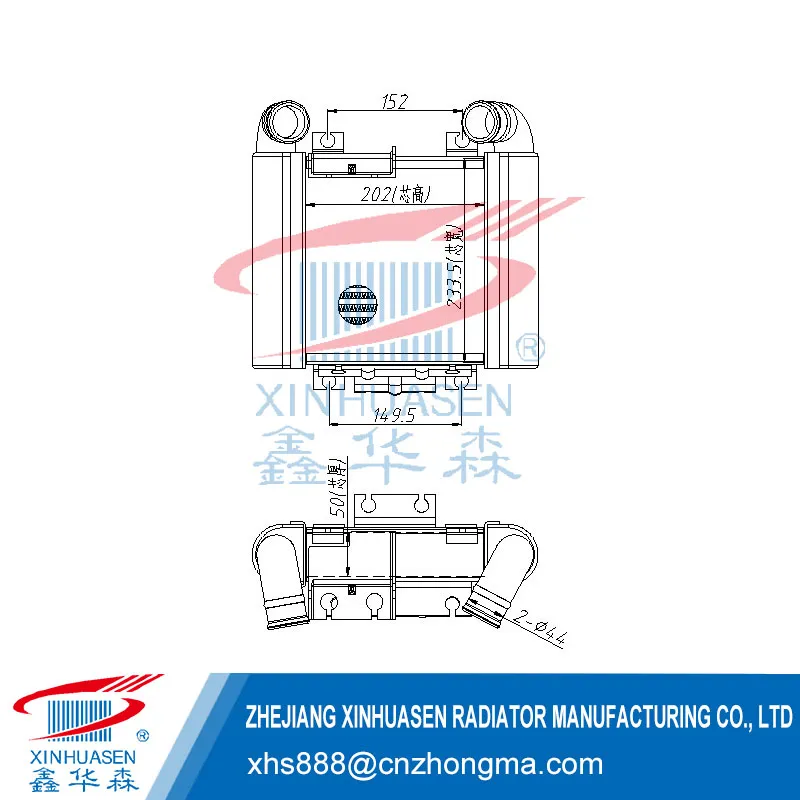 OE 28190-42760 Car Intercooler Fits KIA BONGO