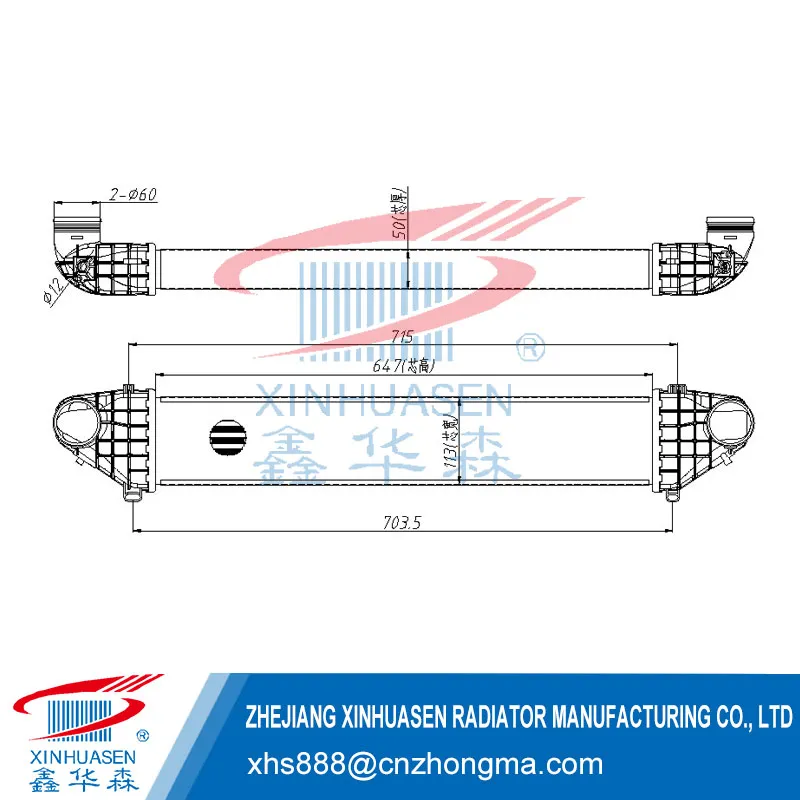 OE 30741851 Car Intercooler Fits VOLVO S40