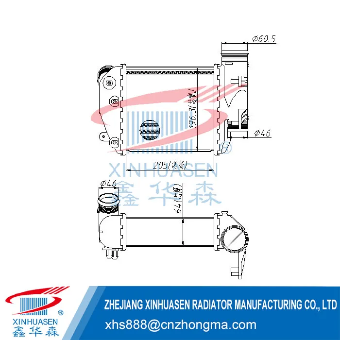 OE 4F0 145 806E Car Intercooler Fits AUDI A6