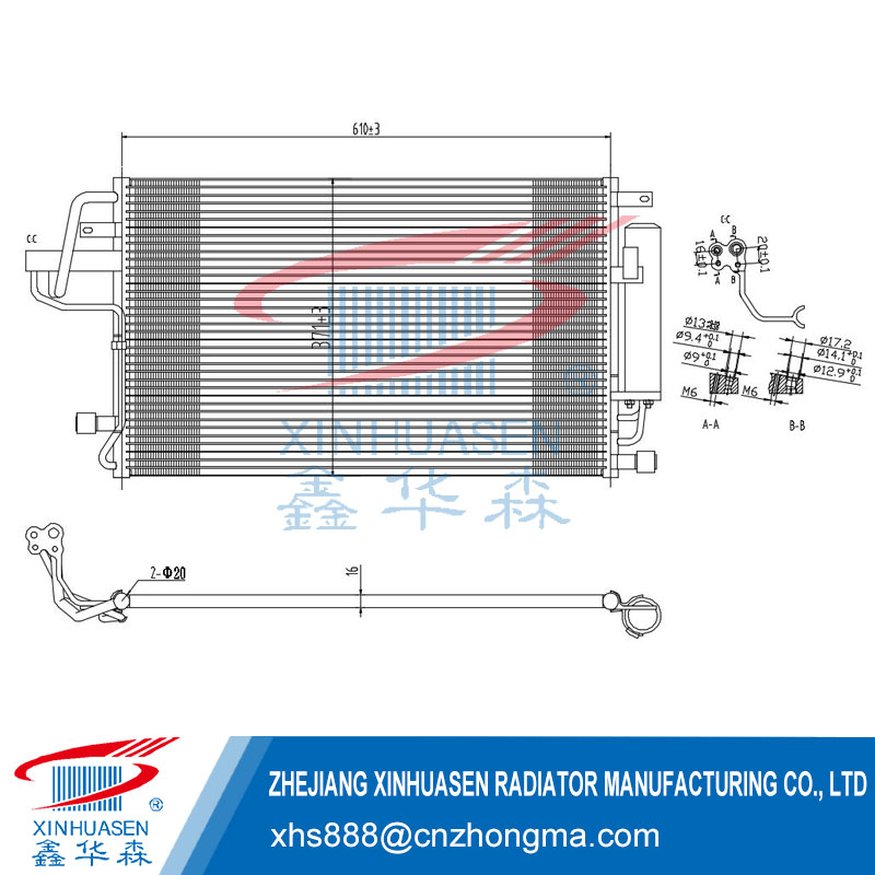 China HYUNDAI Auto Kondensator Hersteller und Lieferanten - Xinhuasen