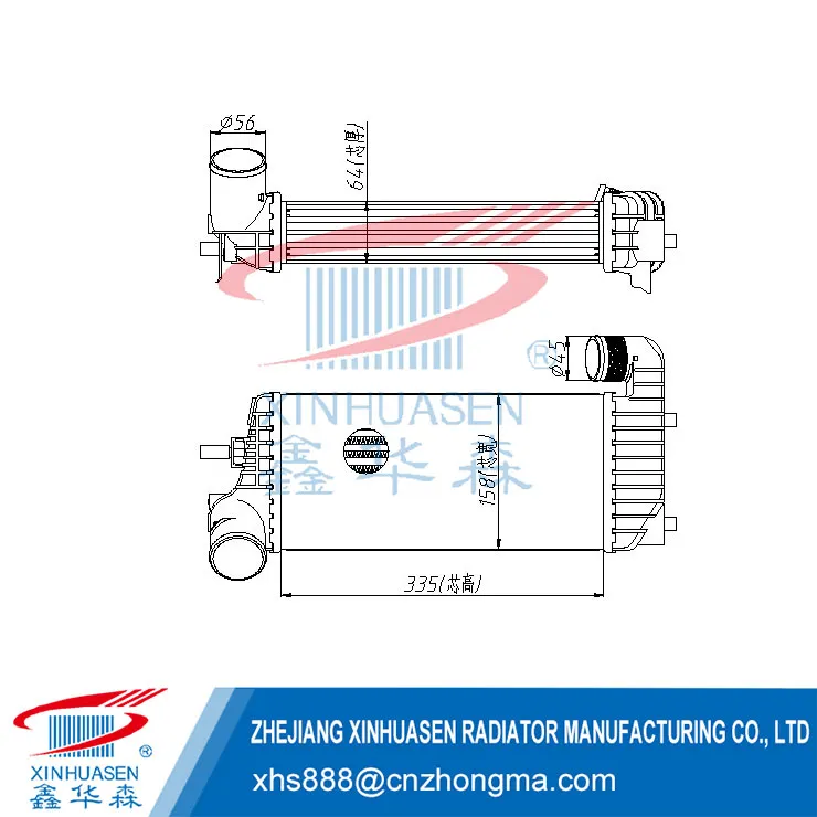 OE BV619L440CJ Car Intercooler Fits FORD FOCUS III 10-14