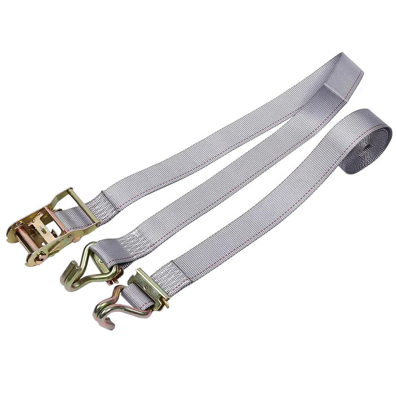 2'' X 12' Heavy Duty E-Track Strap with Wire Hooks and Spring E-Fittings