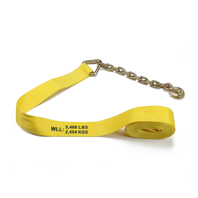 3 Inch Winch Strap With Chain Extension