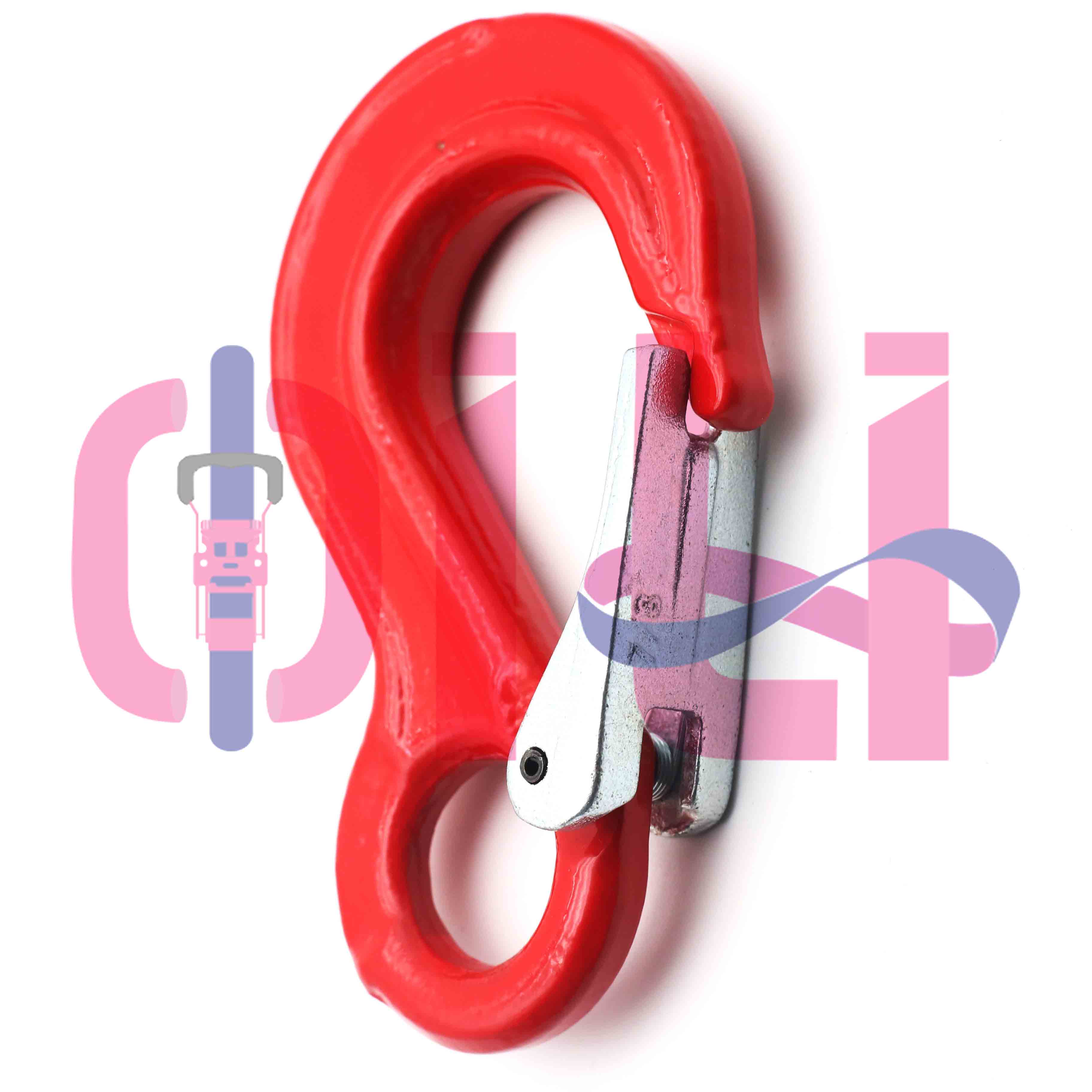 G80 Reguliuojamas Clevis Hook Chain Sling Kėlimo grandinės diržas