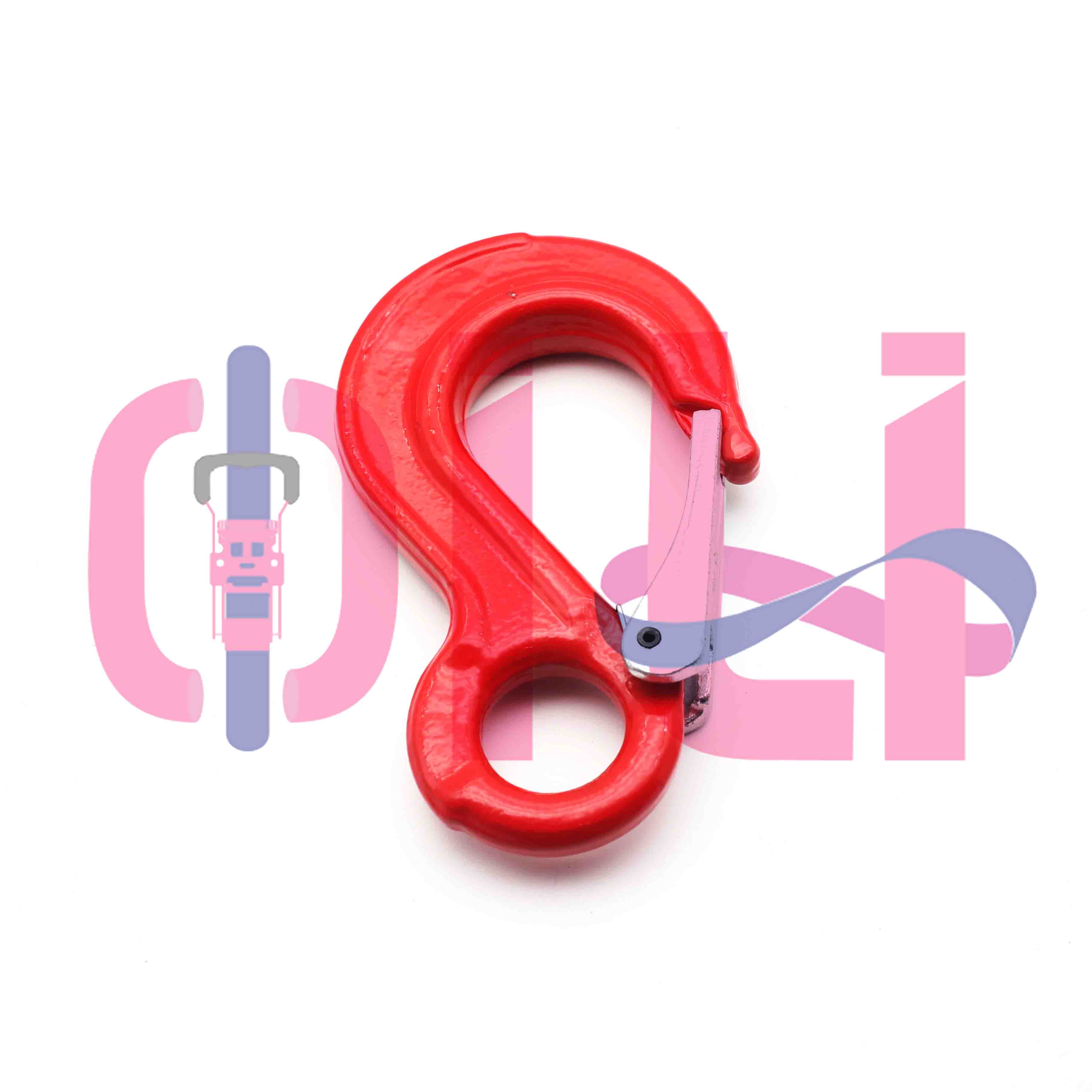 G80 Imbracatura a catena con gancio a forcella regolabile Imbracatura a catena di sollevamento