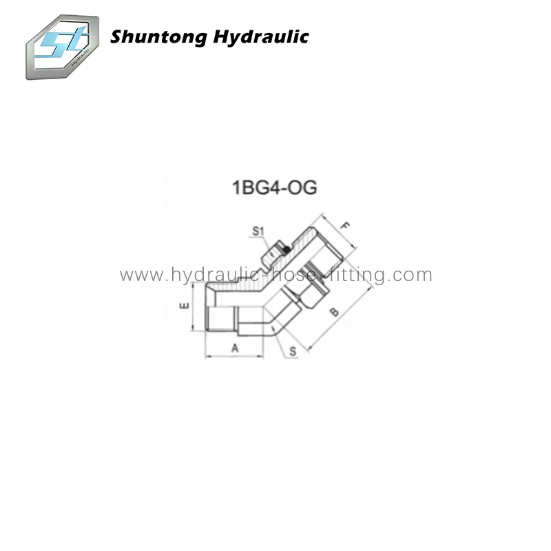 45°BSP Male 60°Seat or Male Adjustable Stud End