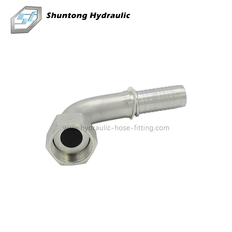 90 Degree Elbow Orfs Female Flat Seat Carbon Steel Pipe Fitting