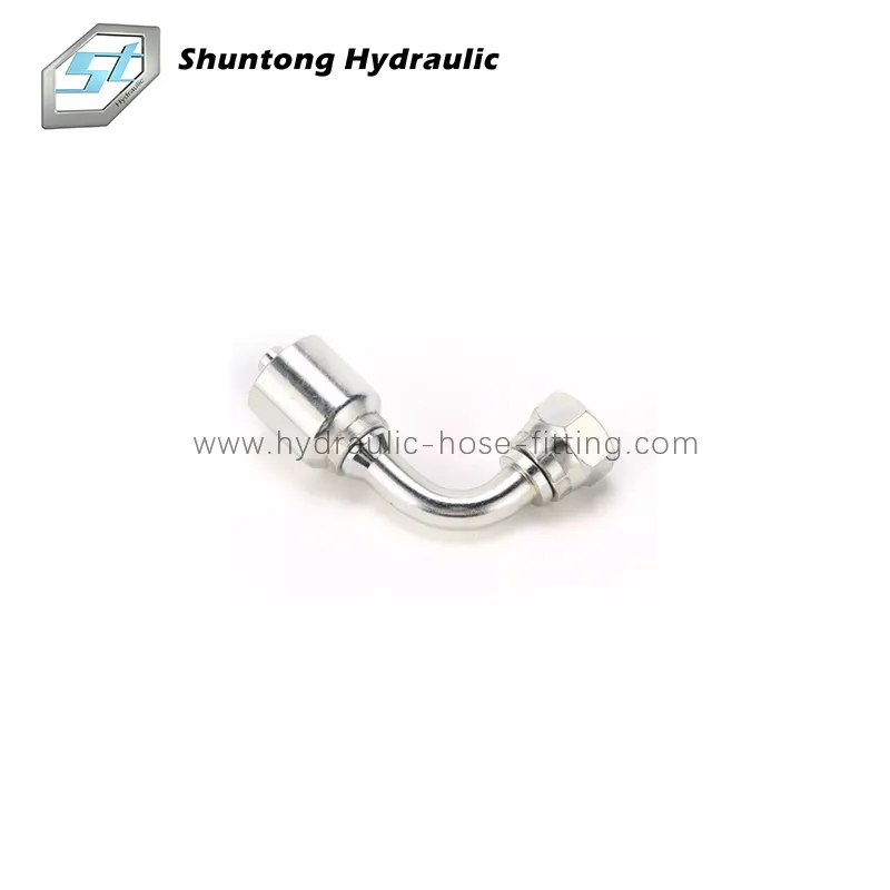 BSPP သို့မဟုတ် JIS Swivel အမျိုးသမီး Stem 90° Bent Tube One Piece