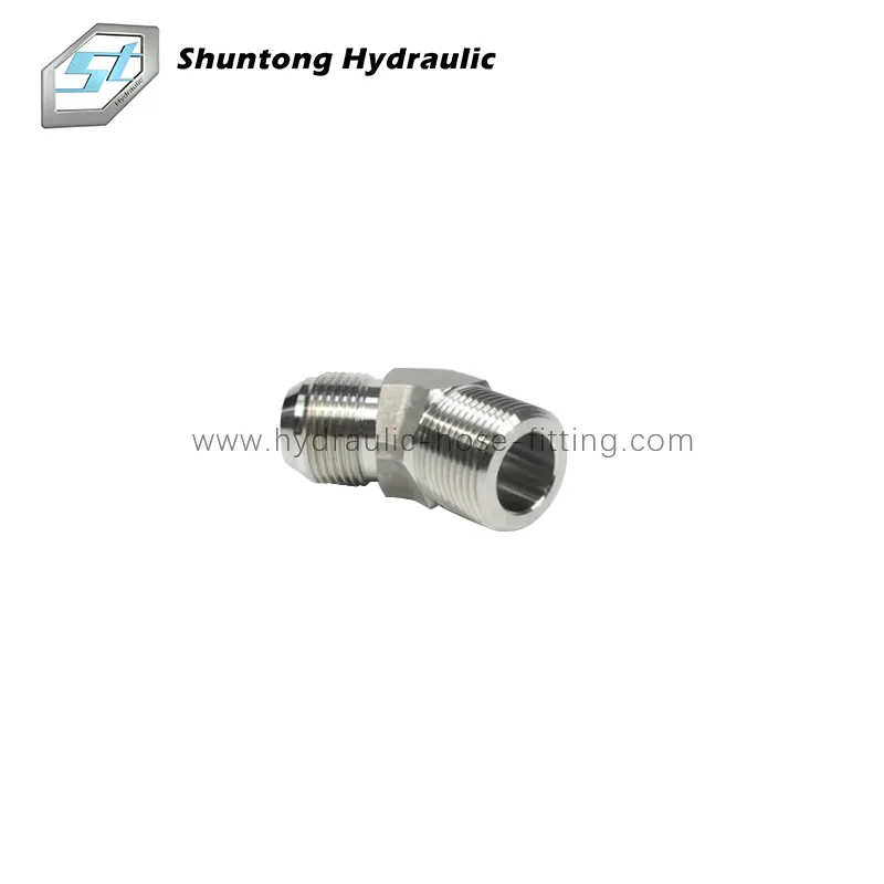 Hydraulic Adapter 45°JIC Gas Male 60° Cone BSPT Male