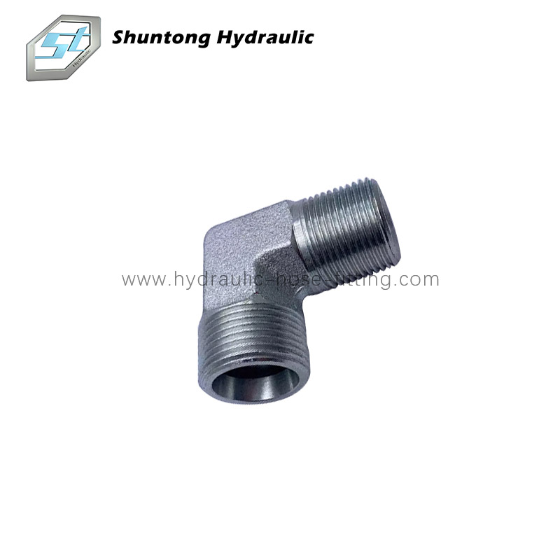 Hydraulic Adapter 90°Metric Male 24°or BSTP Male