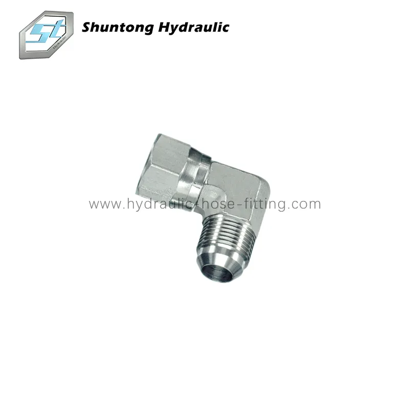 Hydraulic Adapter 90°Metric Male 24°Weld