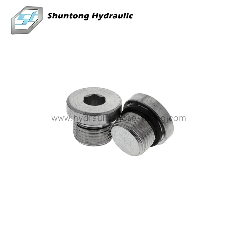 Hydrauliikkasovitin SAE Uros O-rengas Boss Hollow Hex Plug