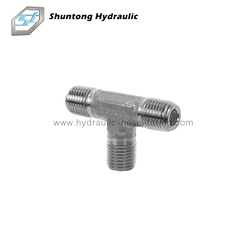 Hydraulic adaptor NPT Male Tee