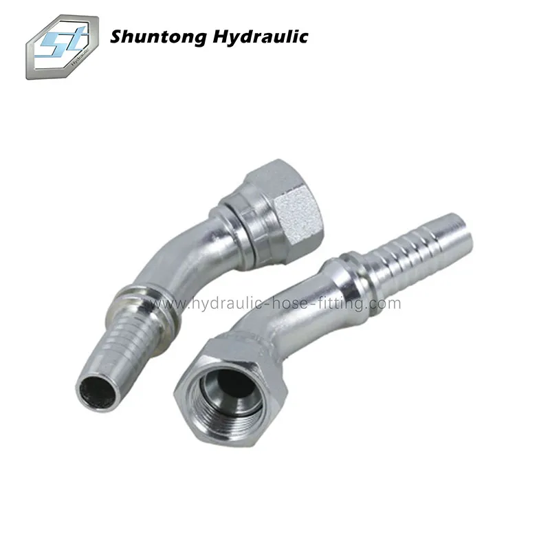 Hydraulic Hose Fitting 45°Jic Female 74°Cone Seat