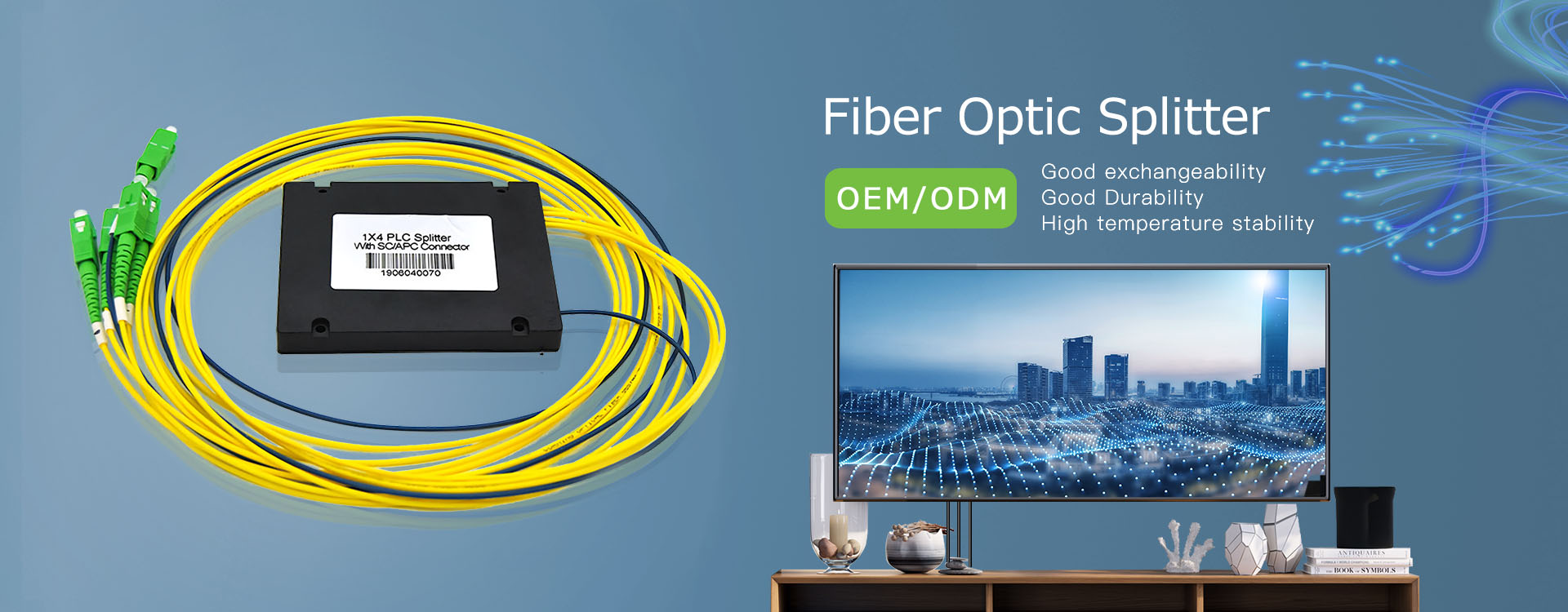 Ultimo design di splitter in fibra ottica di alta precisione di vendita per i clienti