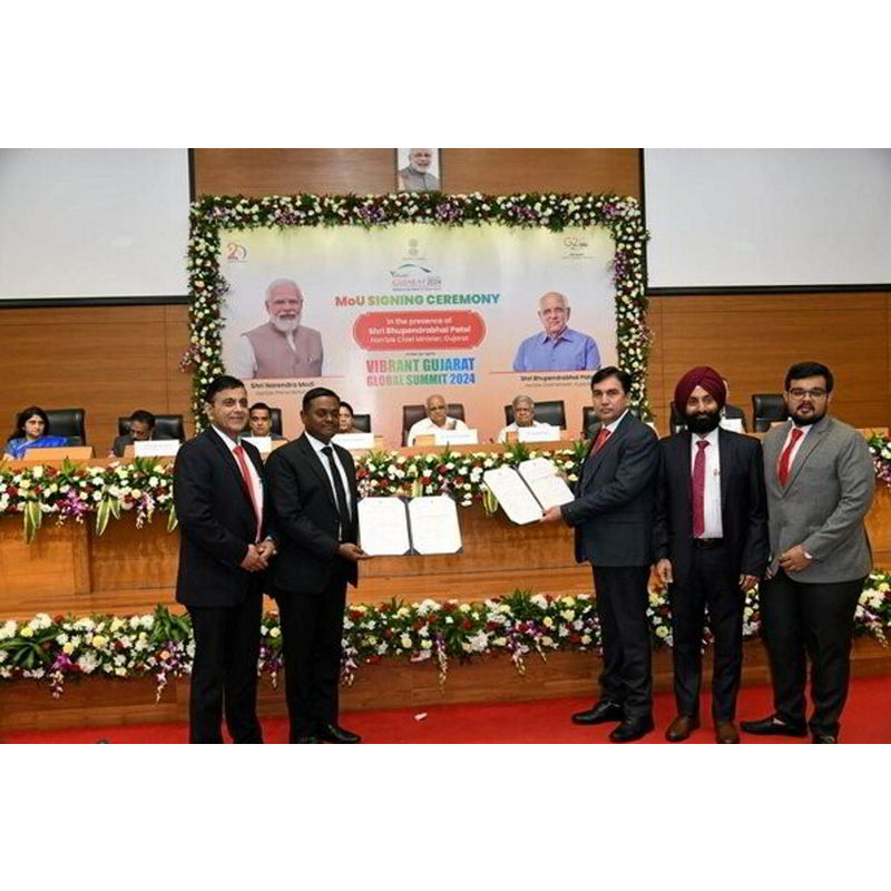 1,5 milliarder dollars Green Hydrogen Project! Den indiske stat Gujarat og de to virksomheder underskrev en MoU