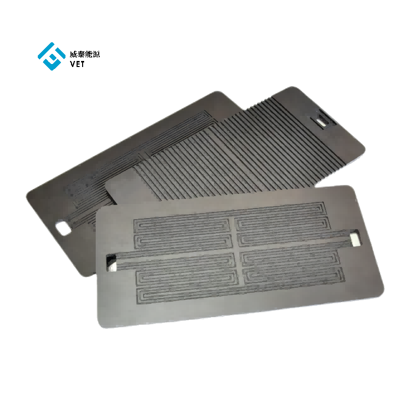 High efficiency, corrosion-resistant graphite bipolar plates