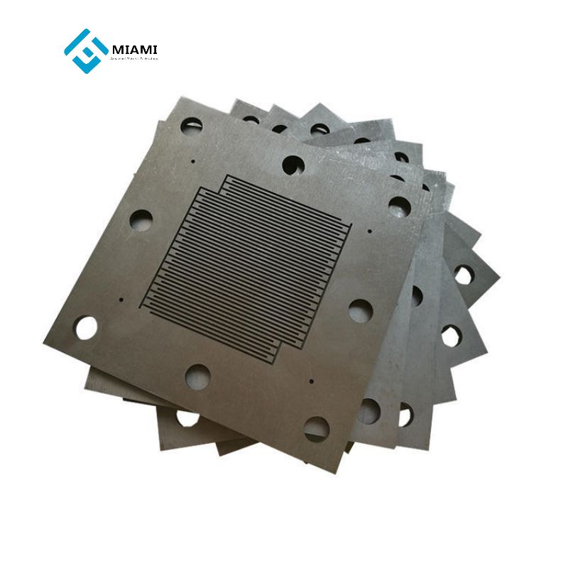 Impermeable Graphite Plate Customs Graphite Bipolar Plate For Fuel Cell