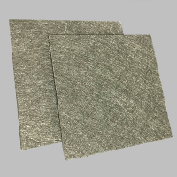 Ultra-thin titanium fiber sintered mat with high porosity