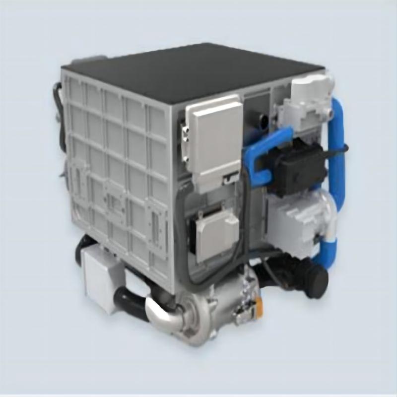 Vesijäähdytteinen vetypolttokennomoottori, jonka teho on jopa 110 kW